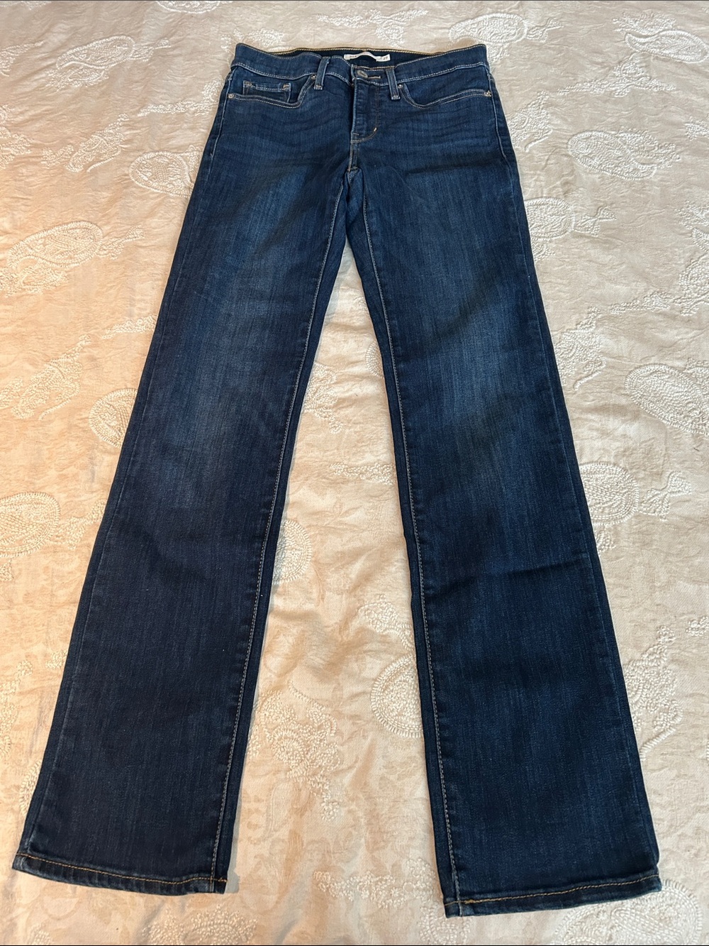 l🔥 Levi’s 314 Shaping Straight Leg Jeans Dark Wash Denim Size 27 — EXCELLENT Con